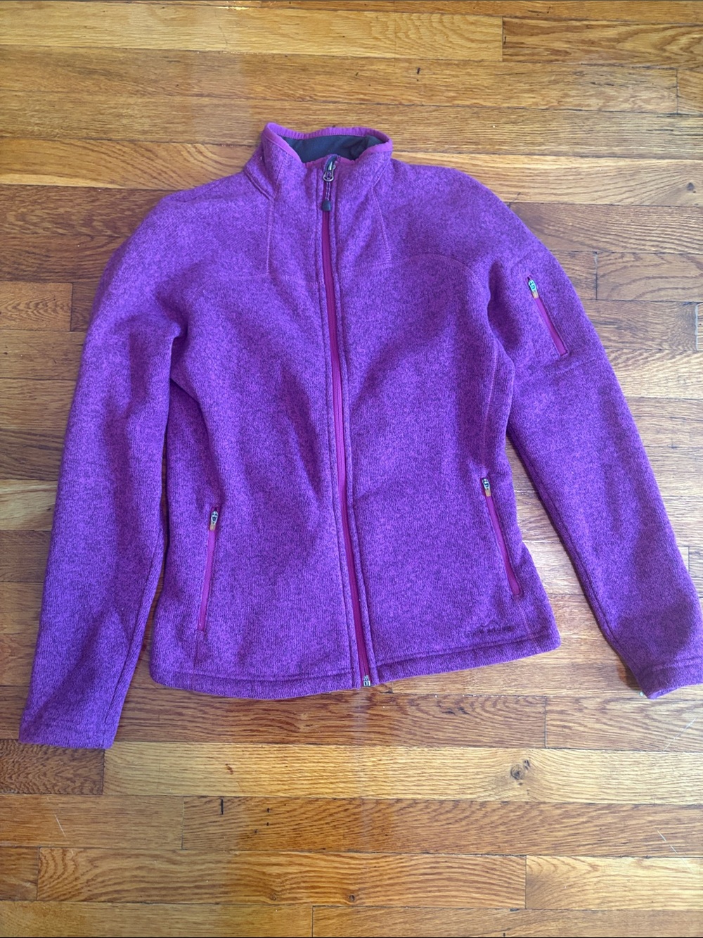 Vintage Eddie Bauer Women's Pink Fleece Jacket